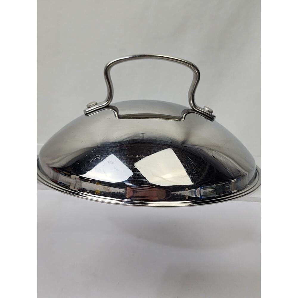 Belgique Stainless Steel Domed Replacement Lid (Only) Vented w Handle 6.5"